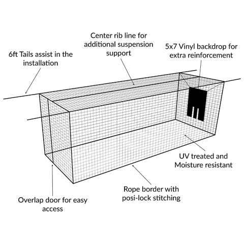 BCI Iron Horse Outdoor Batting Cage System