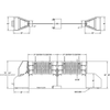 Image of Bison Arena II Freestanding Portable Double Court Volleyball System VB8102