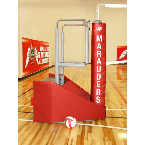 Bison Arena JR Freestanding Portable Double Court Volleyball System VB8102JR