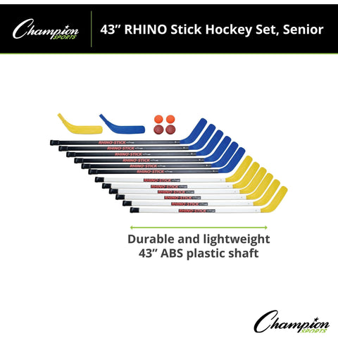 Champion Sports Rhino Hockey Set 43" L Shaft HS43SET