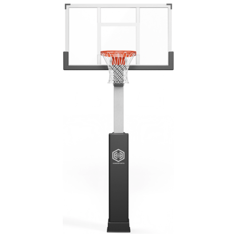 Dominator 60" Glass Backboard Adjustable Hoop 603-aa