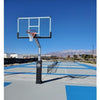 Image of Dominator 72" Glass Backboard Adjustable Hoop 724-aa