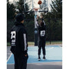 Image of Dominator 72" Glass Backboard Adjustable Hoop 724-aa