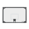Image of Gared 48” x 72” Oversized Steel-Framed Glass Basketball Backboard RG