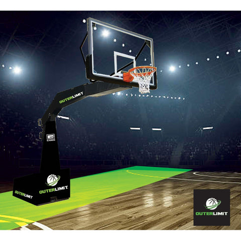 Gared OuterLimit Portable Basketball System Spring-Assisted 8' Boom 9716S