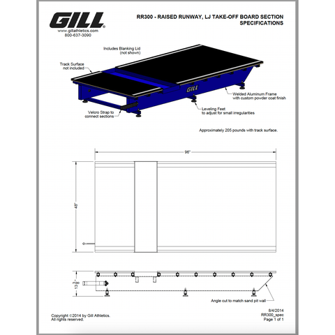 Gill Long Jump Sand Pit Connection Runway Section RR300