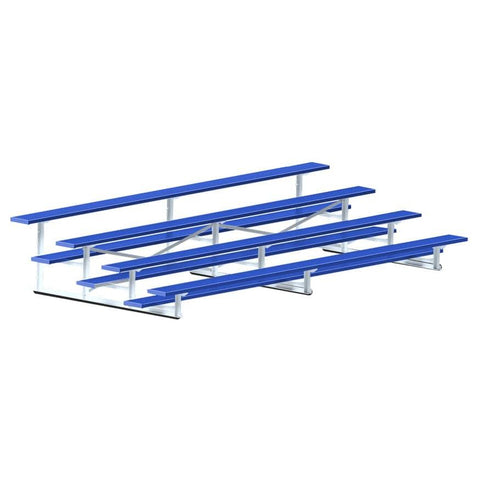 Jaypro Bleacher - 15' (4 Row - Single Foot Plank) - All Aluminum (Powder Coated) BLCH-4ALPC
