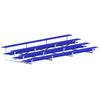 Image of Jaypro Bleacher - 21' (4 Row - Double Foot Plank) - All Aluminum (Powder Coated) BLDP-421ALPC