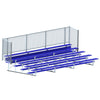 Image of Jaypro Bleacher - 21' (5 Row - Single Foot Plank with Guard Rai) - Enclosed (Powder Coated) BLCH-521GRPC
