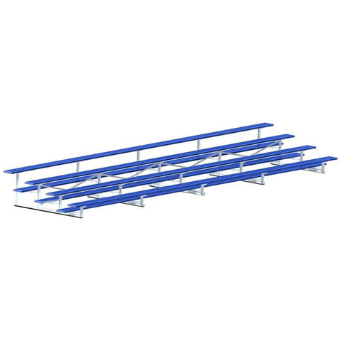 Jaypro Bleacher - 27' (4 Row - Single Foot Plank) - All Aluminum (Powder Coated) BLCH-427ALPC