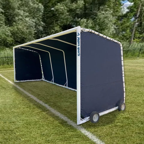 Jaypro Club Team Shelter - Portable - Aluminum Frame with Weather Resistant Covering - 10 Seat CTS-18
