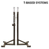 Image of Jaypro FeatherLite T-Base Competition Volleyball Uprights PVB-250UB