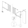 Image of Jaypro FeatherLite Volleyball Net Center Upright System (3 in. Floor Sleeve) PVBC-450