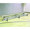 Image of Jaypro Indoor Bleacher - 15 ft. (2 Row - Single Foot Plank) - Tip & Roll BLCH-2TRG