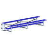Image of Jaypro Indoor Bleacher - 15 ft. (2 Row - Single Foot Plank) - Tip & Roll (Powder Coated) BLCH-2TRGPC