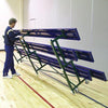 Image of Jaypro Indoor Bleacher - 15 ft. (2 Row - Single Foot Plank) - Tip & Roll (Powder Coated) BLCH-2TRGPC