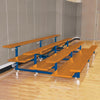 Image of Jaypro Indoor Bleacher - 15 ft. (4 Row - Double Foot Plank) -Tip & Roll (Powder Coated) BLDP-4TRGPC