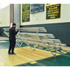 Image of Jaypro Indoor Bleacher - 15 ft. (4 Row - Single Foot Plank) - Tip & Roll BLCH-4TRG
