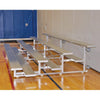 Image of Jaypro Indoor Bleacher - 15 ft. (4 Row - Single Foot Plank) - Tip & Roll BLCH-4TRG