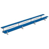 Image of Jaypro Indoor Bleacher - 21 ft. (2 Row - Double Foot Plank) - Tip & Roll (Powder Coated) BLDP-221TRGPC