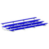 Image of Jaypro Indoor Bleacher - 21 ft. (4 Row - Double Foot Plank) - Tip & Roll (Powder Coated) BLDP-421TRGPC