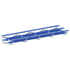 Image of Jaypro Indoor Bleacher - 27 ft. (3 Row - Double Foot Plank) - Tip & Roll (Powder Coated) BLDP-327TRGPC