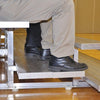 Image of Jaypro Indoor Bleacher - 27 ft. (4 Row - Double Foot Plank) - Tip & Roll (Powder Coated) BLDP-427TRGPC