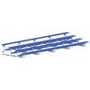 Image of Jaypro Indoor Bleacher - 27 ft. (4 Row - Single Foot Plank) - Tip & Roll (Powder Coated) BLCH-427TRGPC