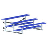 Image of Jaypro Indoor Bleacher - 7-1/2 ft. (3 Row - Single Foot Plank) - Tip & Roll (Powder Coated) BLCH-375TRGPC