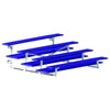 Image of Jaypro Indoor Bleacher - 7-1/2 ft. (4 Row - Double Foot Plank) - Tip & Roll (Powder Coated) BLDP-475TRGPC