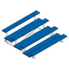 Image of Jaypro Indoor Bleacher - 7-1/2 ft. (4 Row - Double Foot Plank) - Tip & Roll (Powder Coated) BLDP-475TRGPC