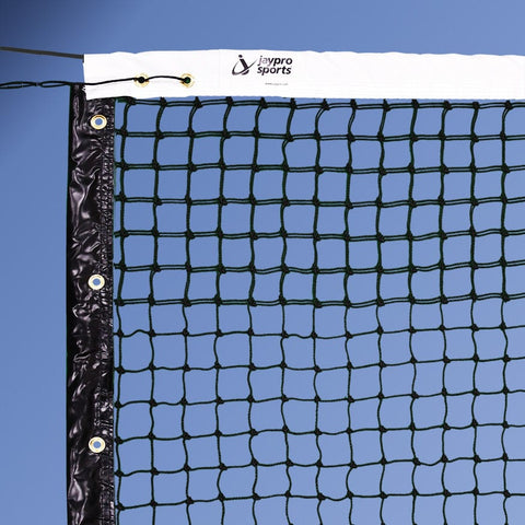 Jaypro Indoor Tournament Tennis Net (1-7/8 in. Sq. - 3mm Polyethylene Knotted Mesh) TTN-3