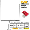 Image of Jaypro Max-1 Football Goal Posts 30' Uprights 6' Offset (Leveling Plate)