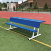 Image of Jaypro Player Bench w/ Seat Back and Shelf - 7-1/2 ft. - Portable (Powder Coated) PBS-80PC