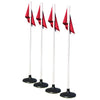 Image of Jaypro Premium Corner Flags with Rubber Base (Set of 4) RBF-4