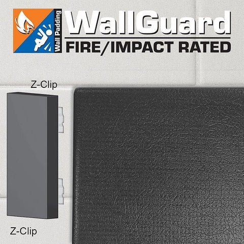 Jaypro Wall Padding WallGuard Fire/Impact Rated (2 ft. x 6 ft.) (Z-Clip Top & Bottom) JWP-AI-26ZZ