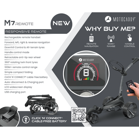 Motocaddy M7 Remote Controlled Electric Golf Caddy