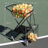 Image of OnCourt OffCourt Mini Coach's Cart w/ Mesh Divider CECCM
