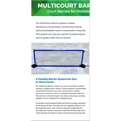 OnCourt OffCourt MultiCourt Barrier System