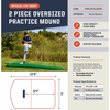 Image of Portolite 10" Oversized Two-Piece Portable Practice Pitching Mound 11752PC