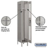 Image of Salsbury 12" Wide Single Tier Vented Metal Locker 12" W x 78" H x 12" D (Unassembled)