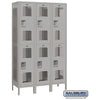 Image of Salsbury 15" Wide Double Tier Vented Metal Locker 45" W x 78" H x 18" D (Unassembled)