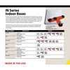 Image of Soft Touch Set of 3 15” Indoor Base Covers W/ Mounting Tees, And Friction Pads IN1500