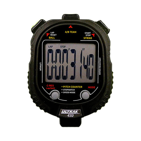 ULTRAK 430 Pitch Counter w/ Pitch Speed Tracker & 2 Memory Stopwatch