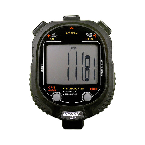 ULTRAK 430 Pitch Counter w/ Pitch Speed Tracker & 2 Memory Stopwatch