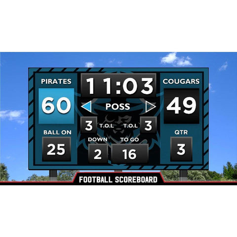 Varsity Scoreboards Outdoor LED Video Display Boards (12'x6')