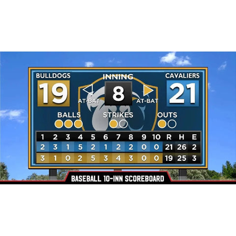 Varsity Scoreboards Outdoor LED Video Display Boards (12'x6')
