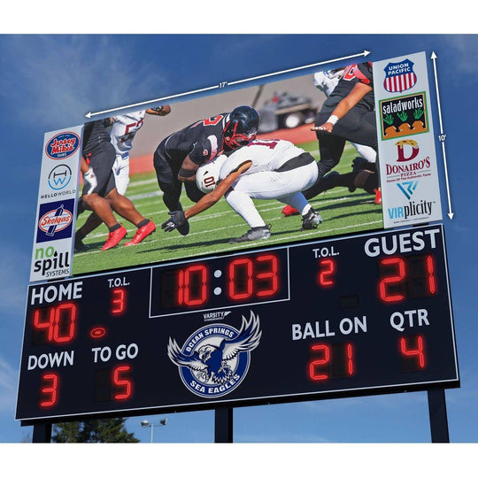 Varsity Scoreboards Outdoor LED Video Display Boards (17'x9')