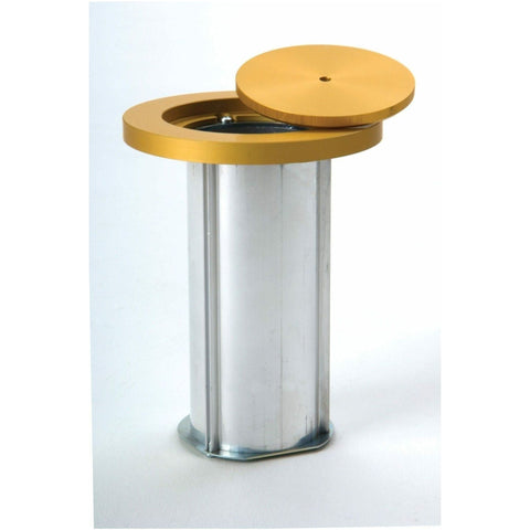 Bison 2 3/8" Volleyball Floor Sockets w/ Plated Aluminum Cover Plate VB24