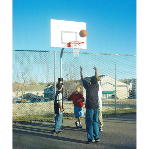 Bison 3-1/2″ Tough Duty Rectangle Steel Playground Basketball Hoop PR31
